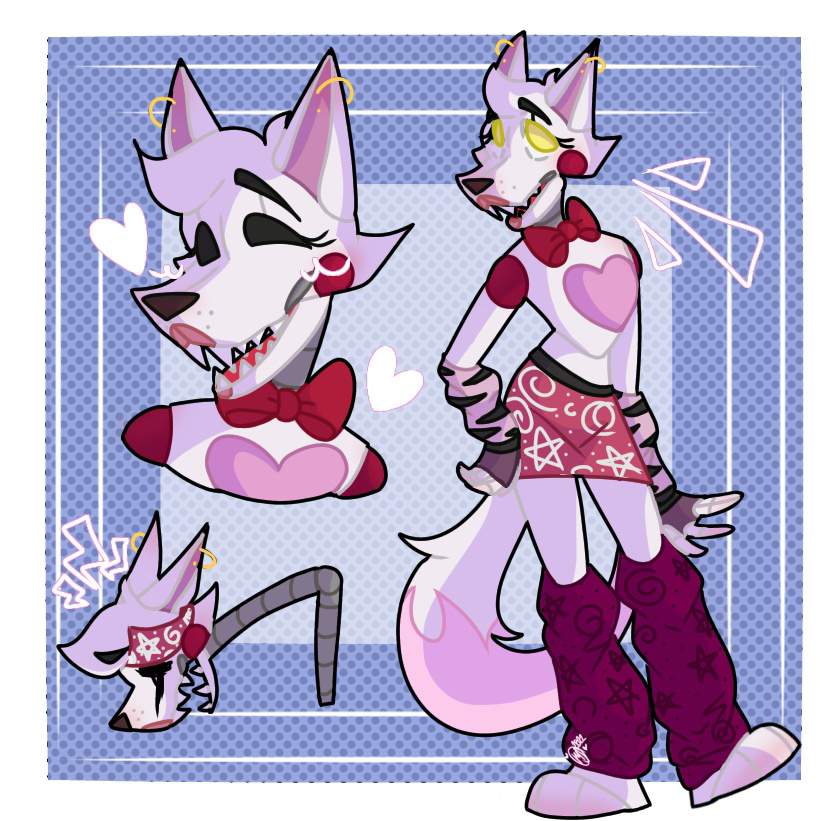 Fixed Glamrock Mangle Design By Day Five Nights At Freddys Amino