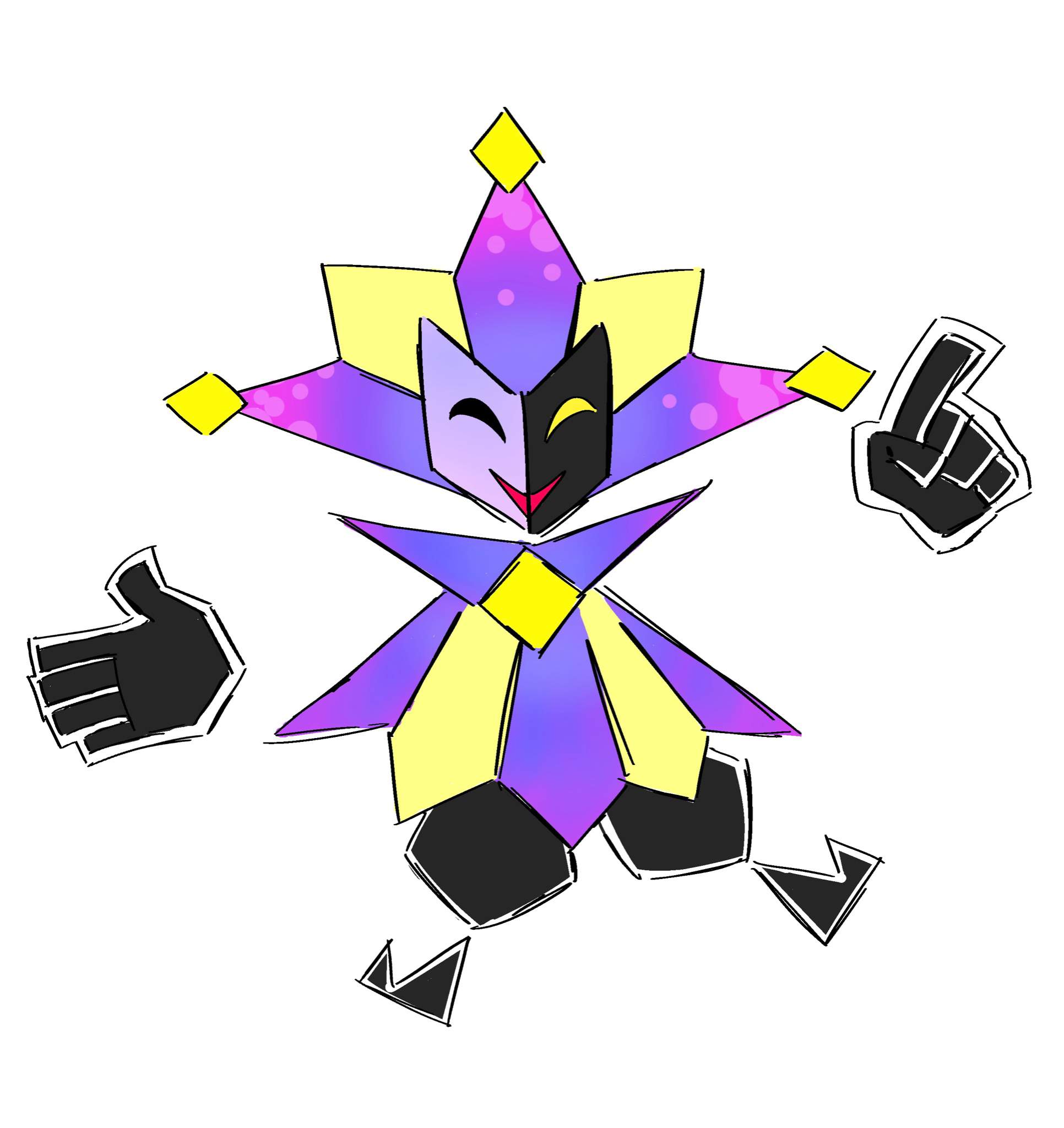 Dimentio Doodle Paper Mario Amino