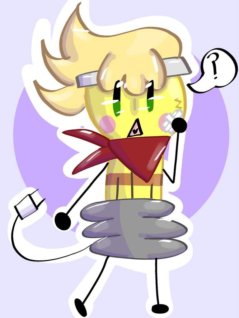 🖌Billy💛 (paintbrush x lightbulb fan child) Inanimate Insanity Amino Amino