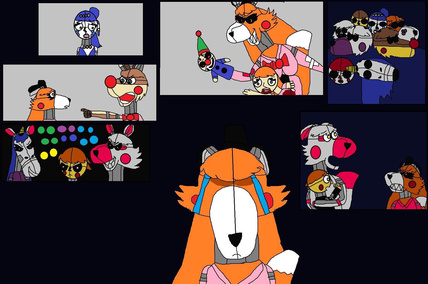 Fnaf Funtime Fox The Pirate Pizza World Circus Fox Freddy Fazbear Horror Nigths Game Human 1664