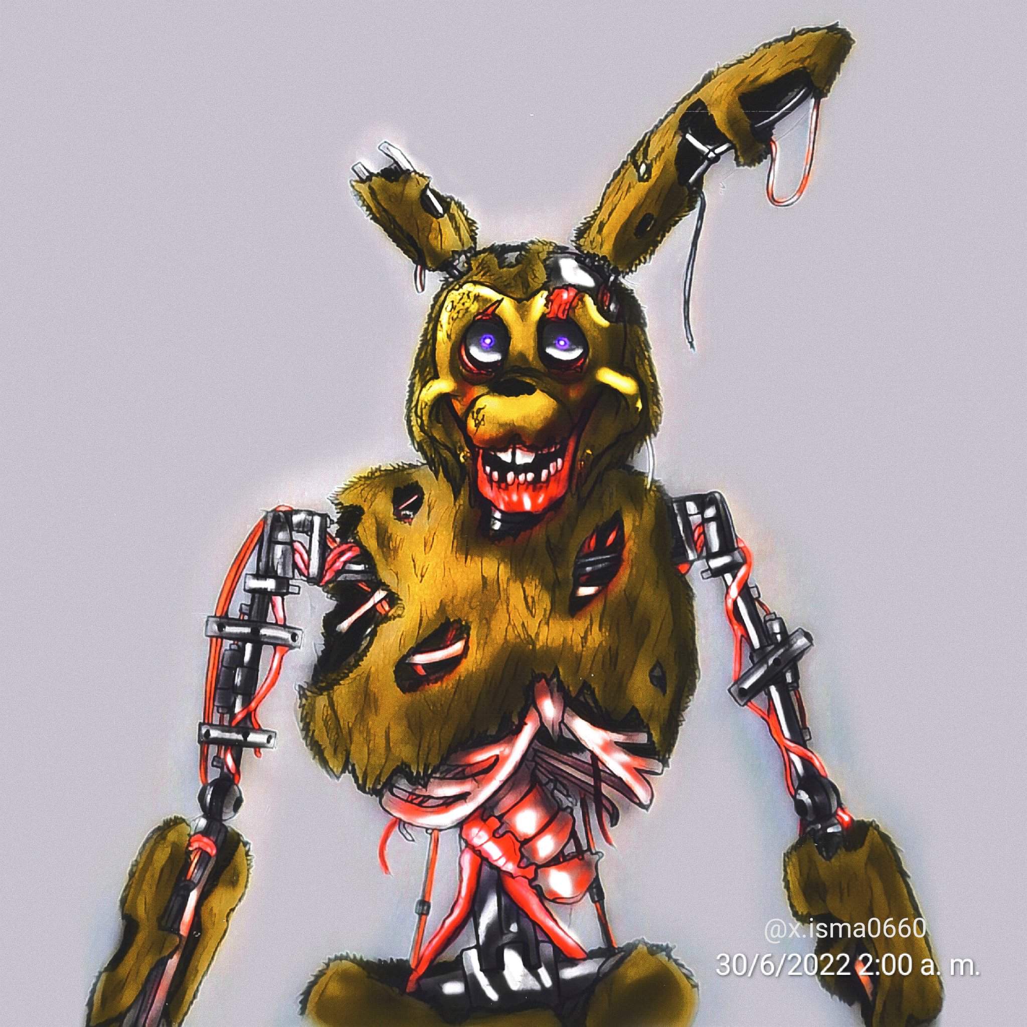 Dibujo de Burntrap Versión realista FNaF Amino Español Amino