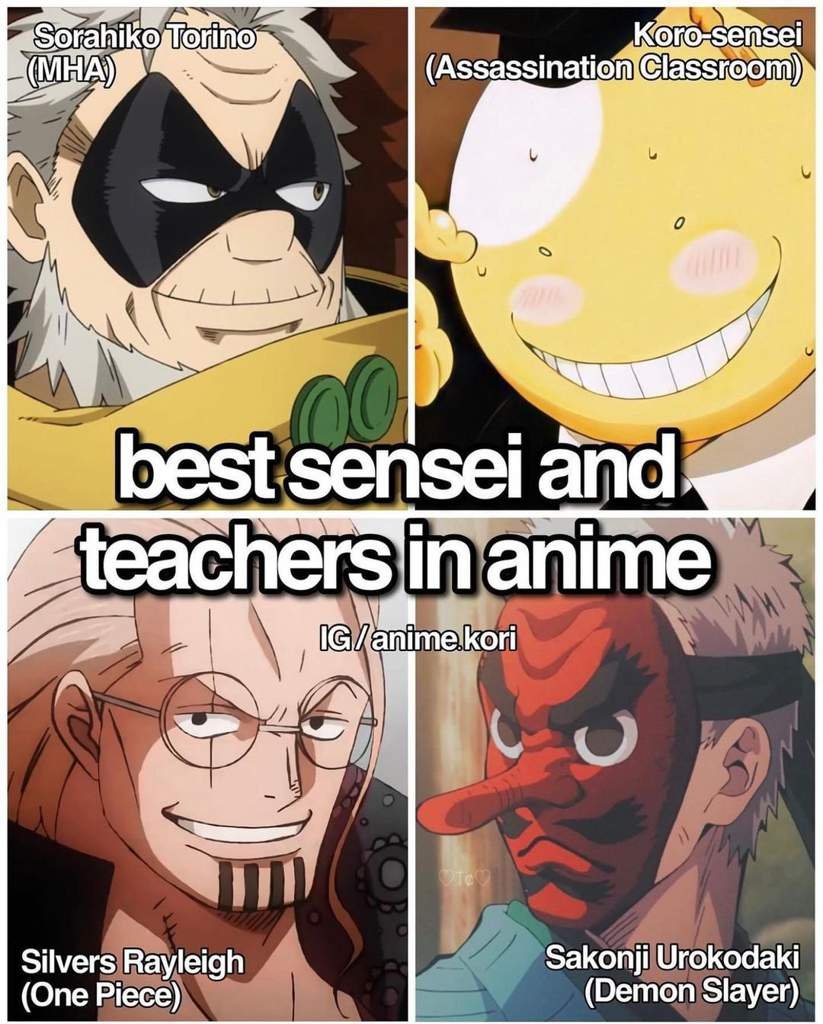 Best Sensei in anime | Anime Amino