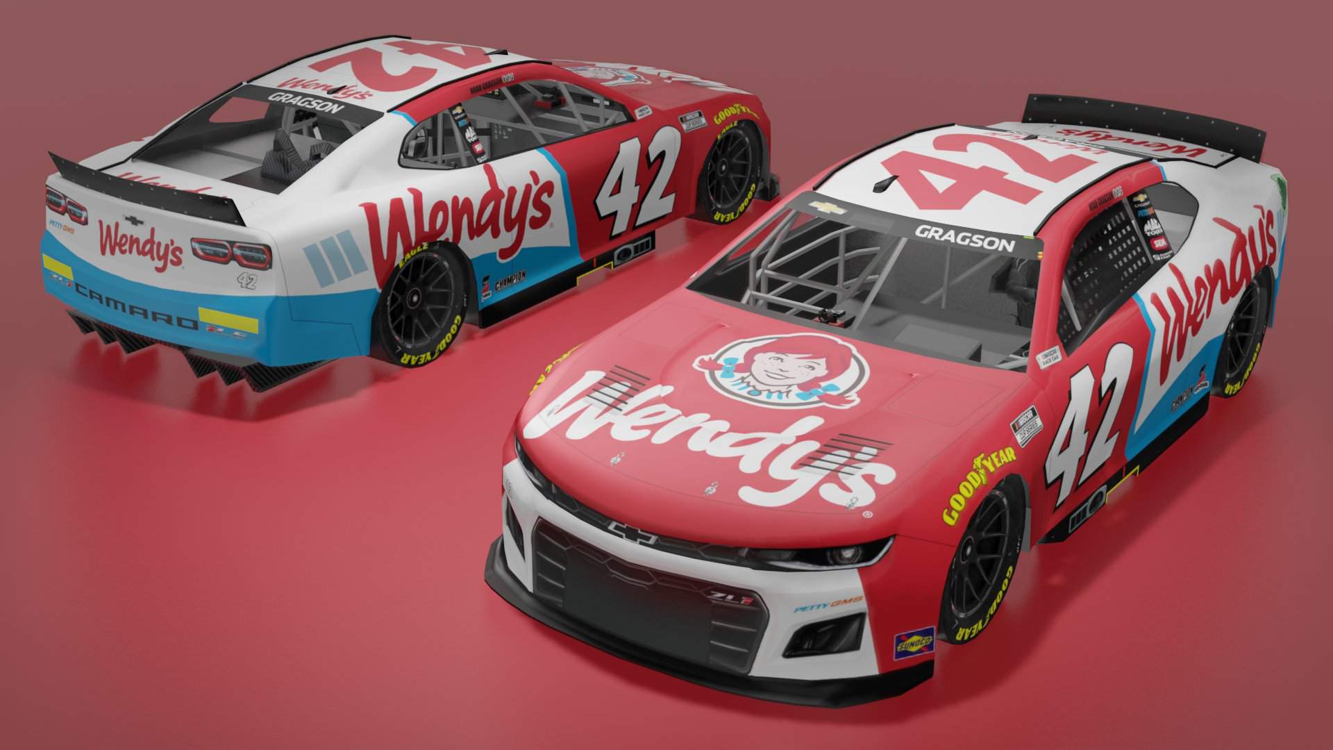 Noah Gragson Wendy's 2023 Concept NASCAR Amino