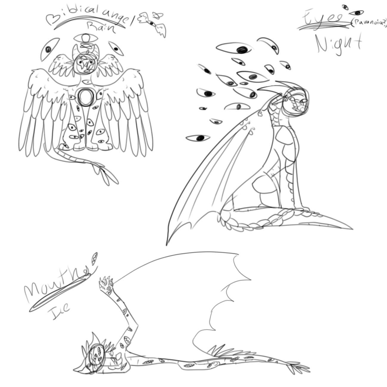 Weirdcore Inspired Sketches Wings Of Fire Amino