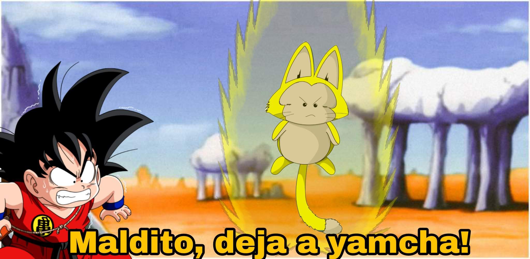 QHPS Puar se transforma en ssj contra goku DRAGON BALL ESPAÑOL Amino