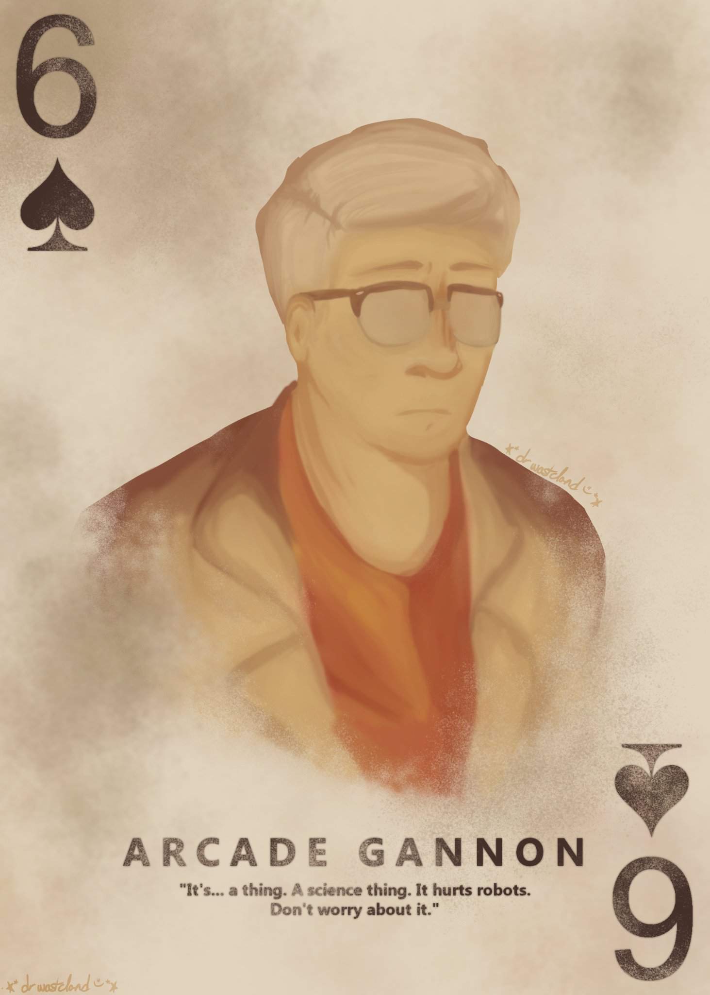 arcade but i redrew his playing card Fallout Amino photo
