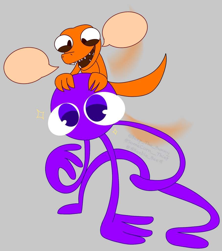 Shhh Purple And Orange Are Explaining The FNAF Lore Rainbow Friends 