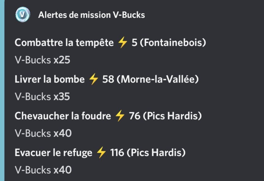 ALERTE MISSION VBUCKS SAUVER LE MONDE Fortnite [FR] Amino