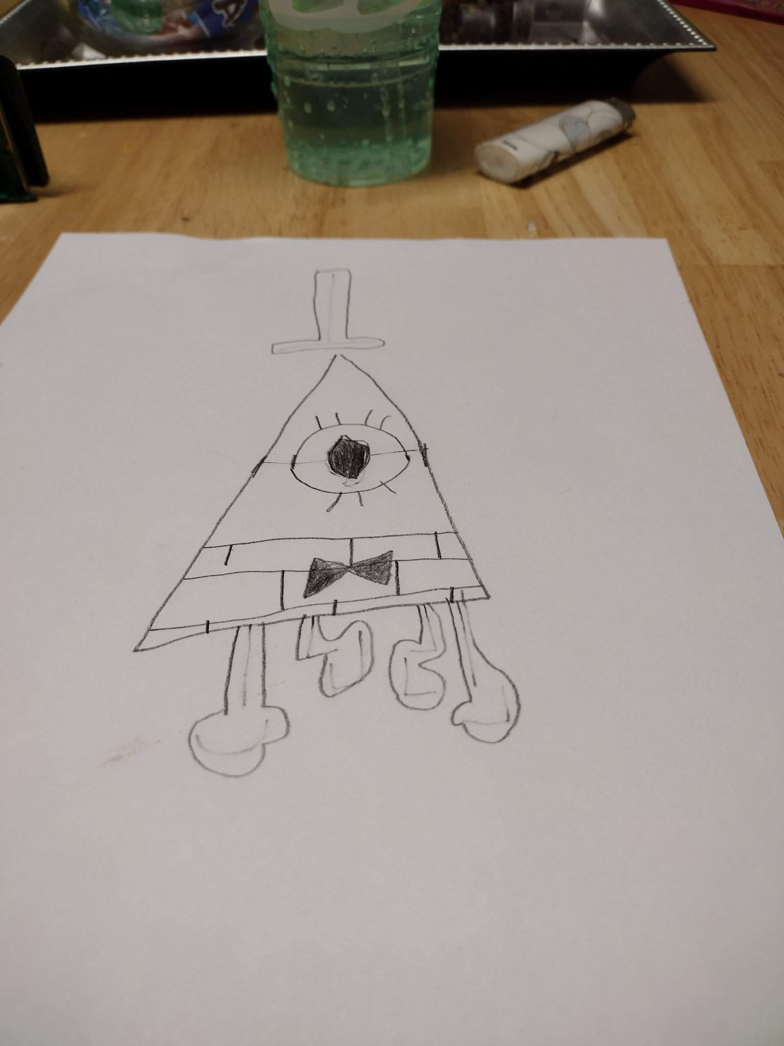 My Drawing Of Bill Cipher From Gravity Falls Cartoon Amino 6719