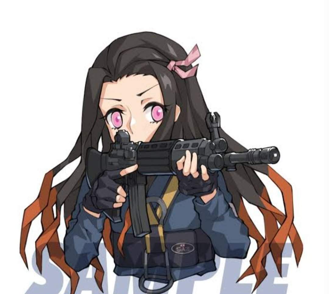 Nezuko With A Gun But Better Version 🤣 Demon Slayer Amino