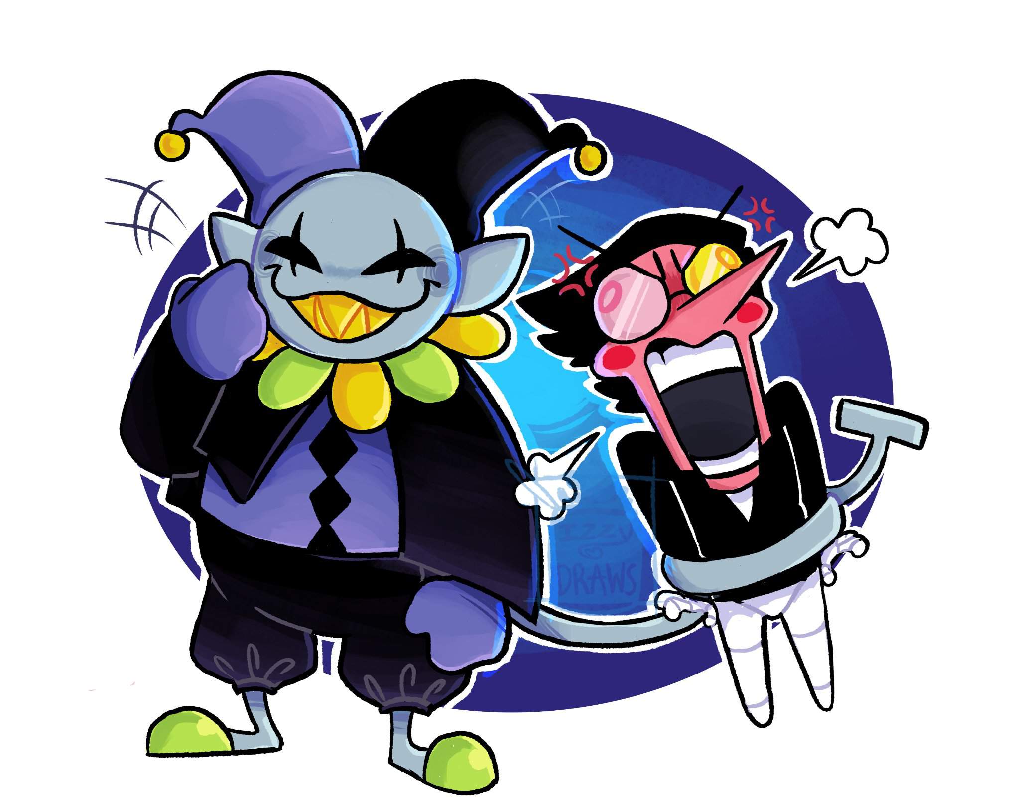 Spamton And Jevil Deltarune Amino