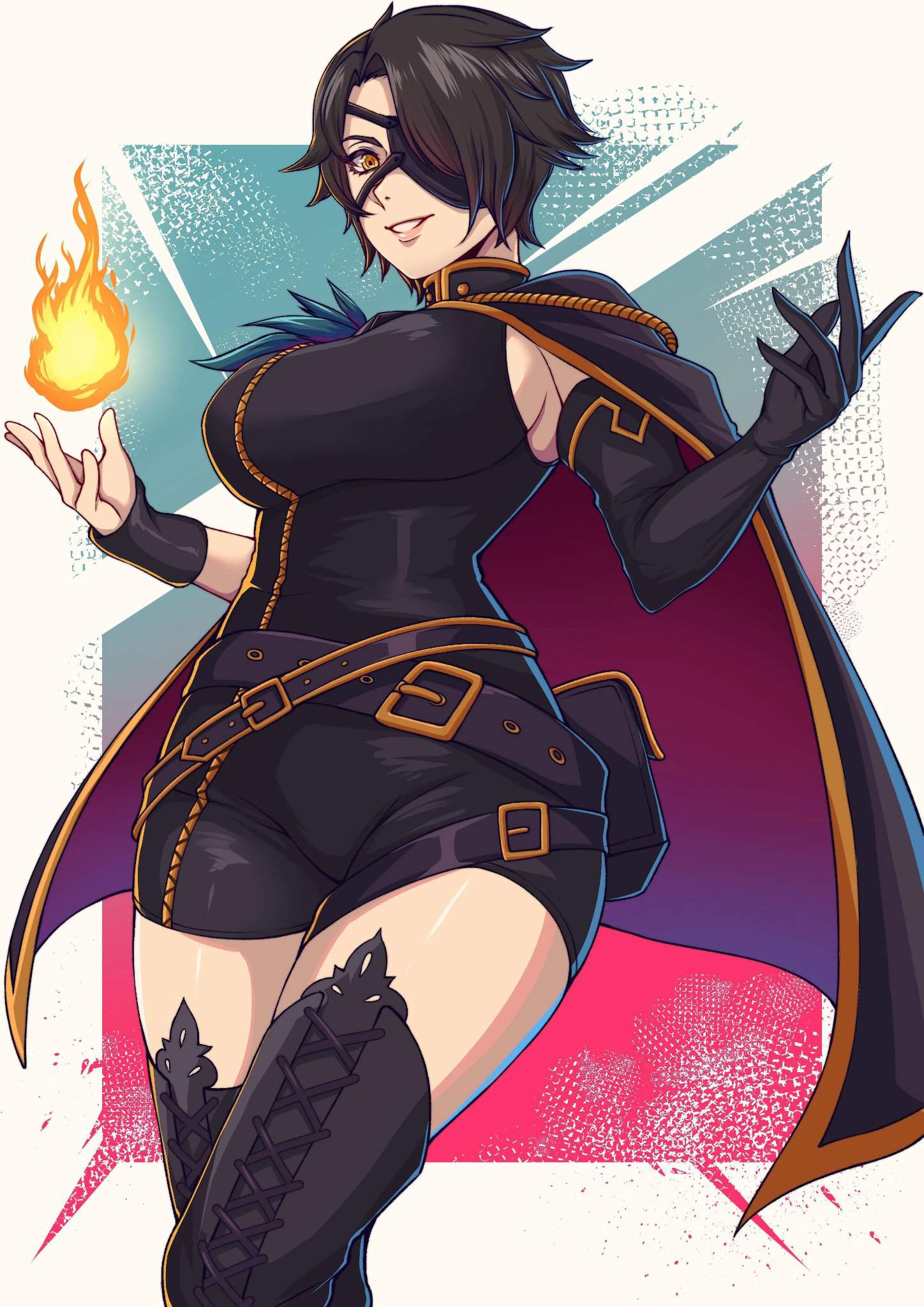 Thicc Cinder Fall Art By Blueriestp Rwby 💙🖤💛 Amino 2893