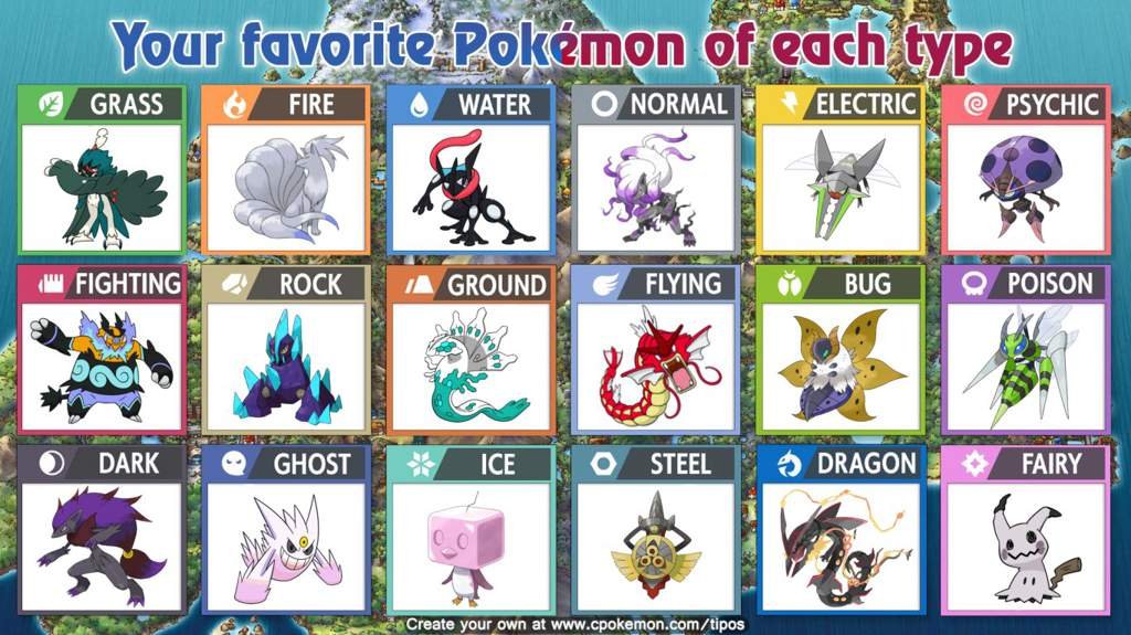 My Favorite Shiny Pokémon of Each Type Pokémon Amino