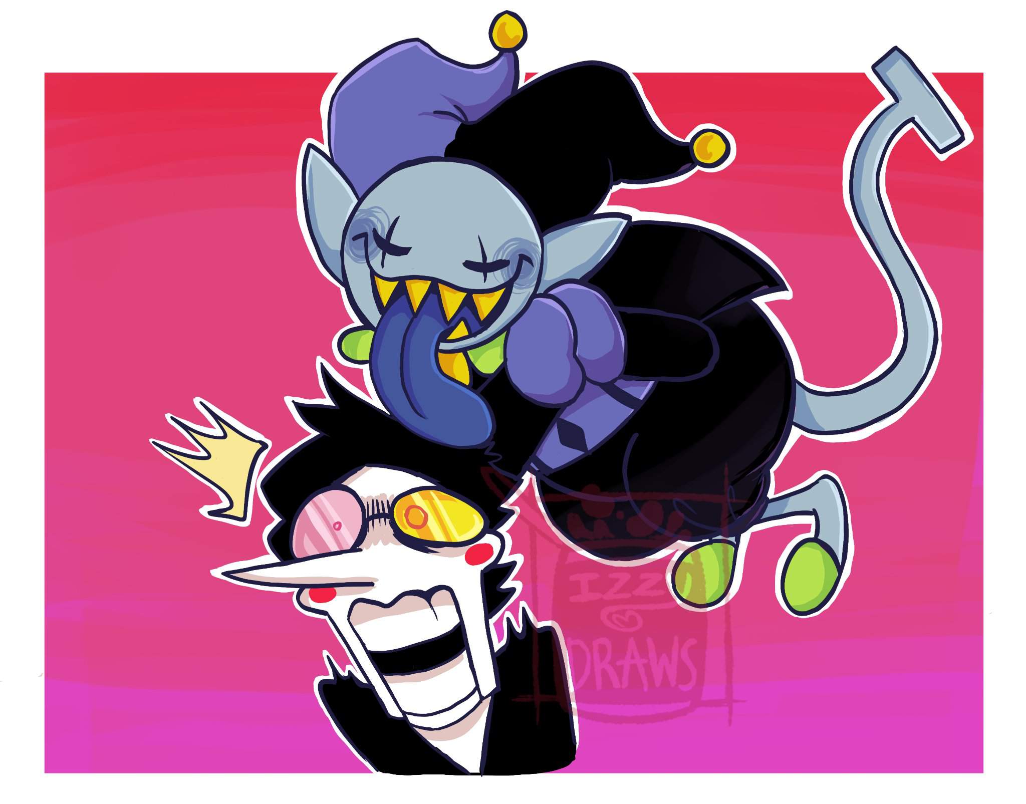 Spamton and jevil (again) | Deltarune. Amino