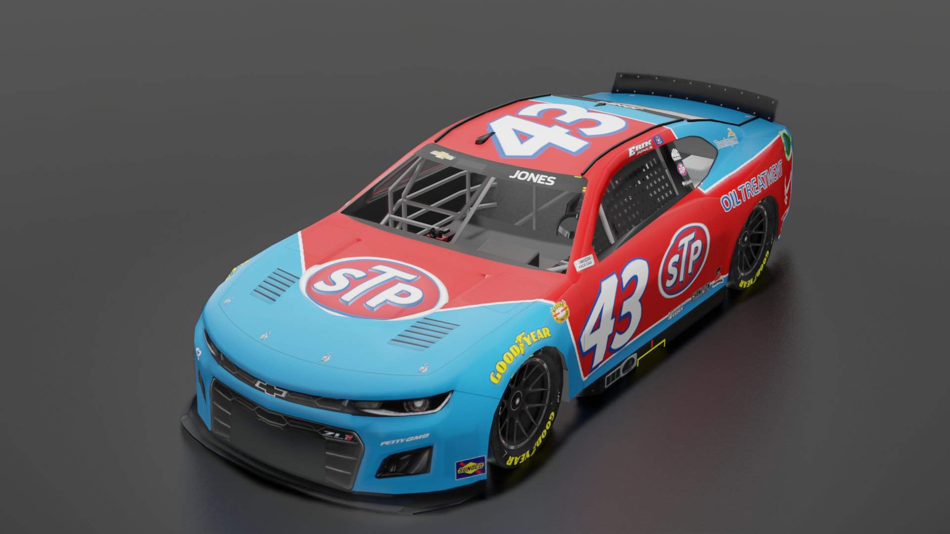 Erik Jones 2023 Stp Throwback Nascar Amino