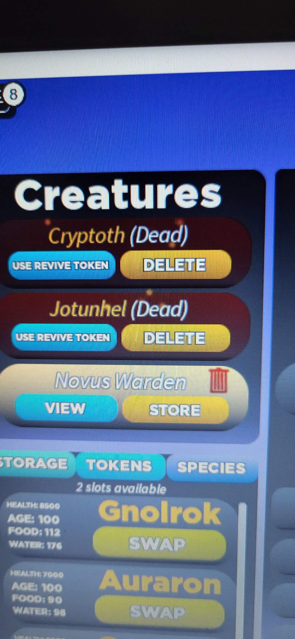 (got Them)Anyone Got Revive Tokens? | Roblox Creatures Of Sonaria Amino