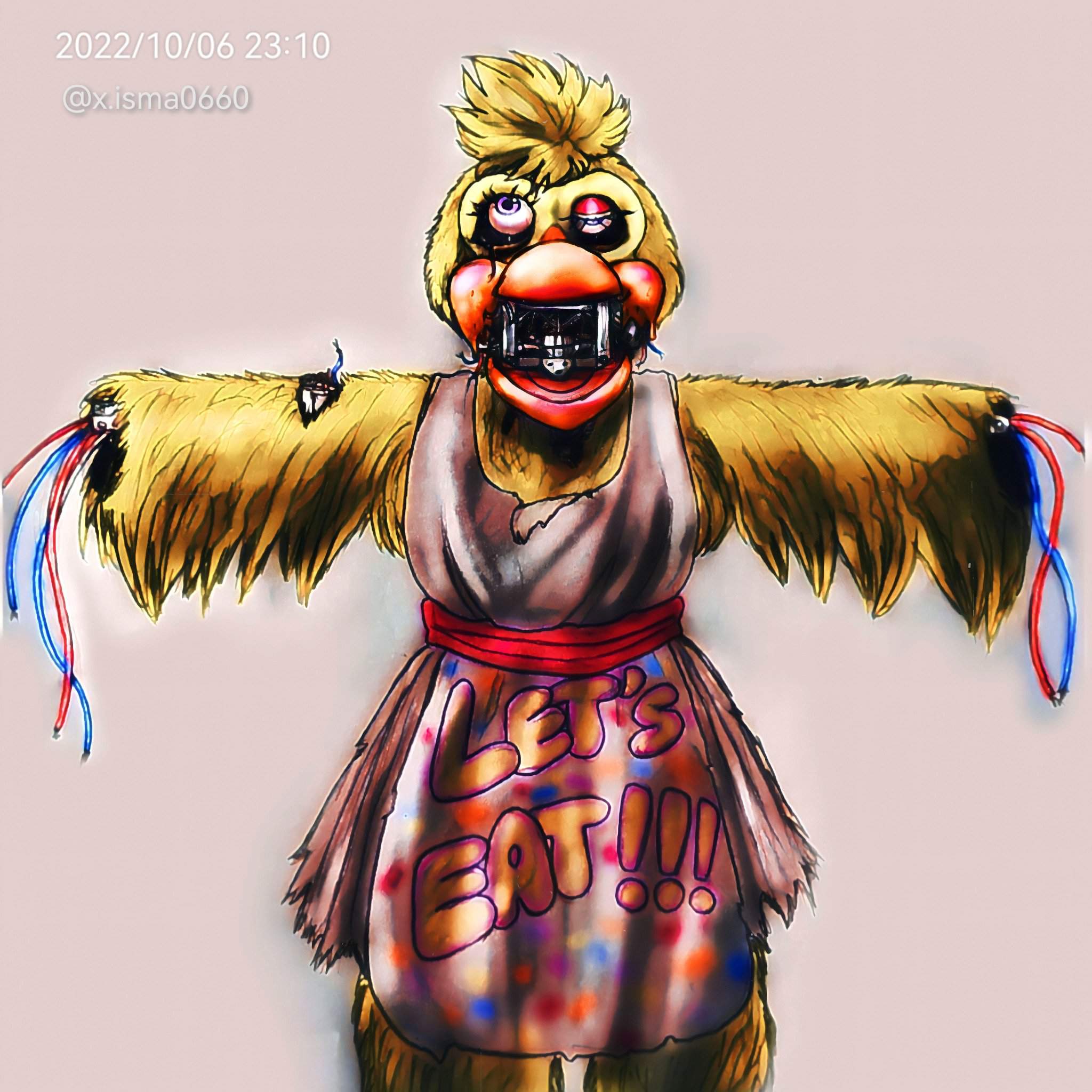 Dibujo de withered chica Versión realista FNaF Amino Español