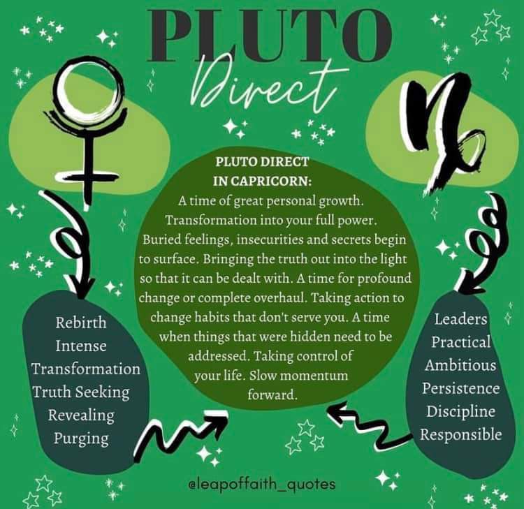 🌑 Pluto goes Direct 🌑 Crystals, Witches and Magick Amino