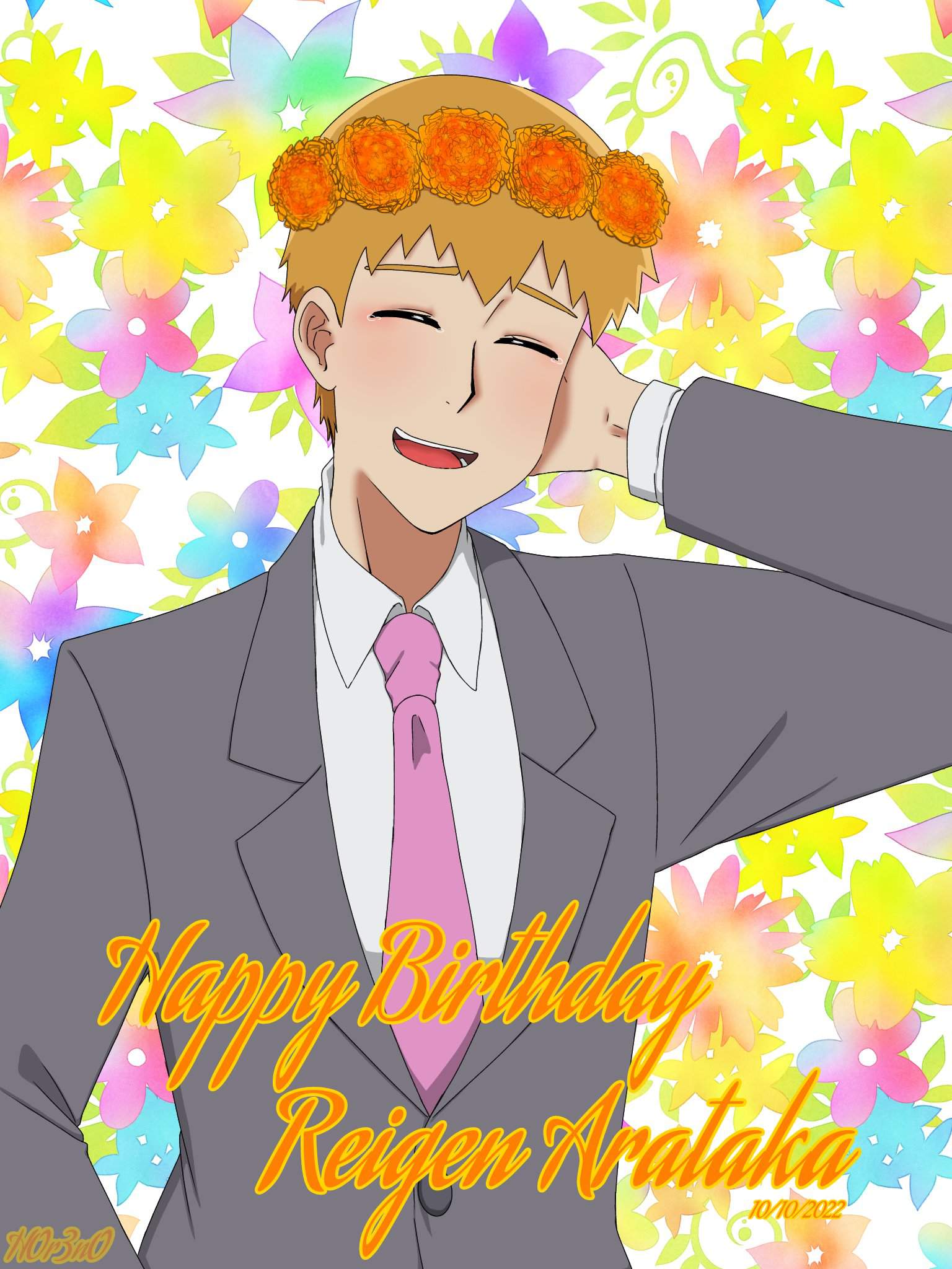 Happy Birthday Reigen Arataka Anime Amino