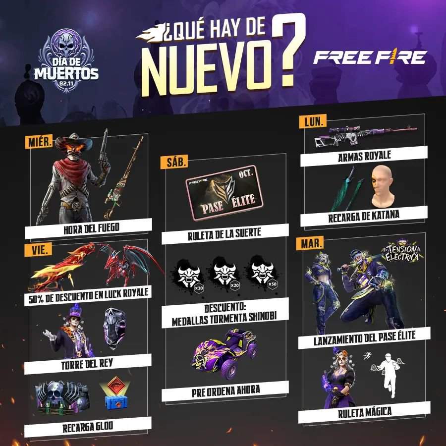 Ya Lleg La Nueva Agenda Semanal Free Fire Amino