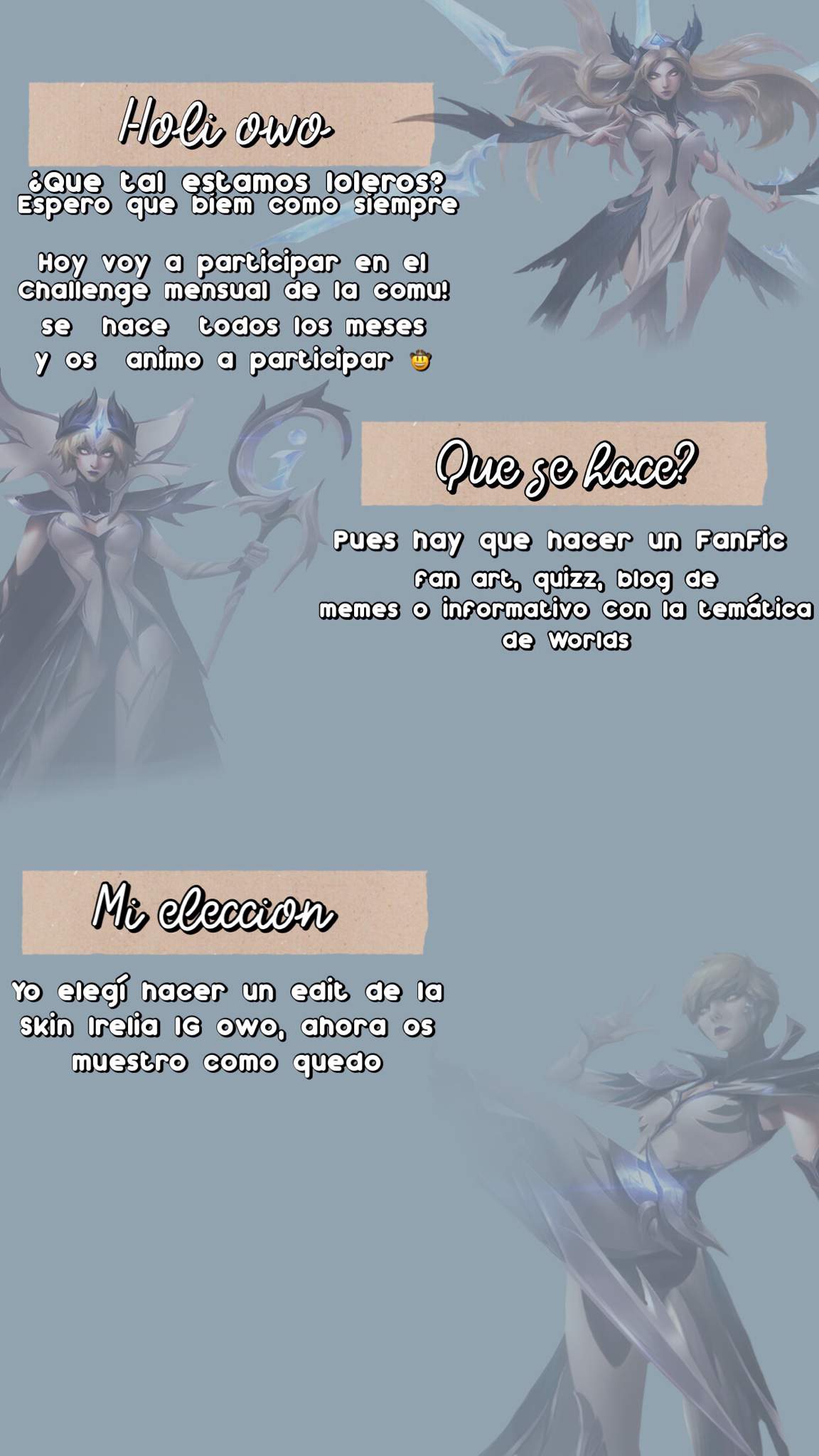 ᝢ Challenge Mensual Octubre ⊹ ♡ | League Of Legends En Español Amino