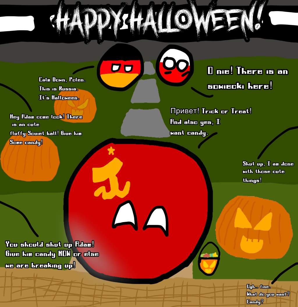 Halloween Tricking or Treating Polandball Amino