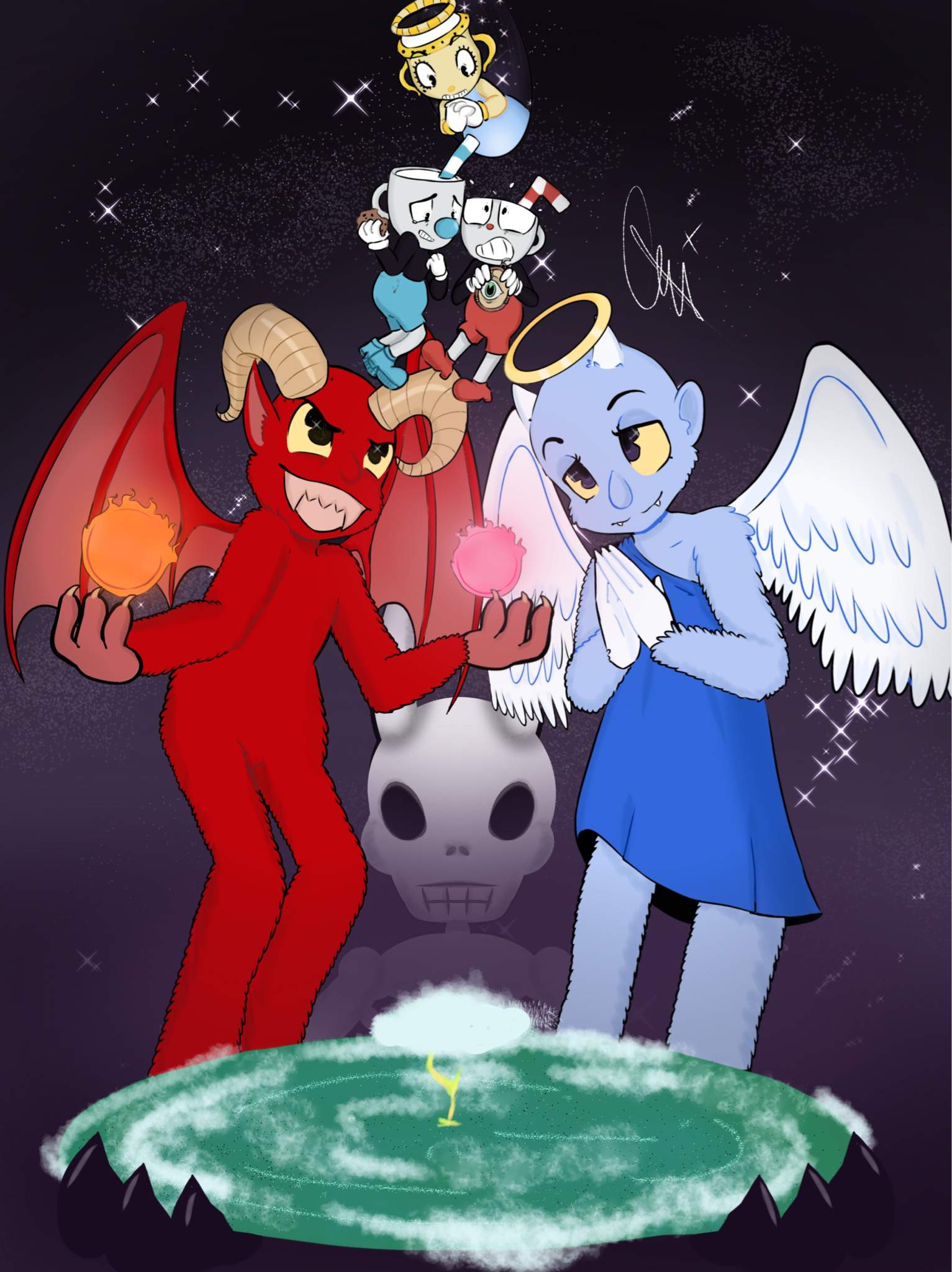 Angel And Demon Cuphead Official™ Amino