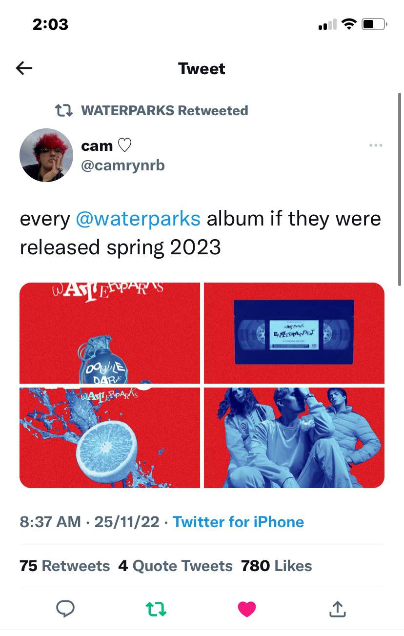 Parx Retweet Waterparks Amino