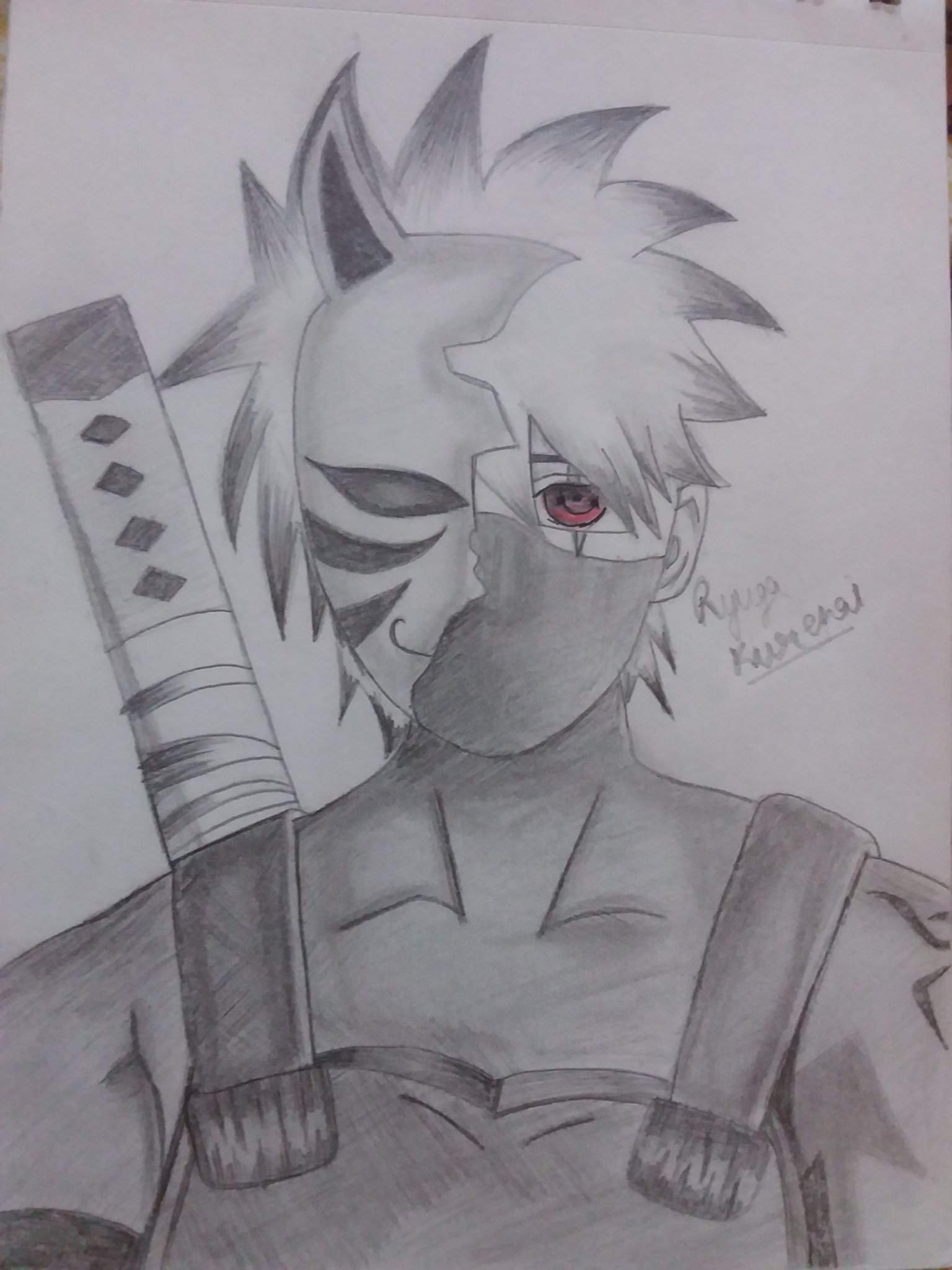 Fanart I Drew Kakashi Hatake Naruto Amino