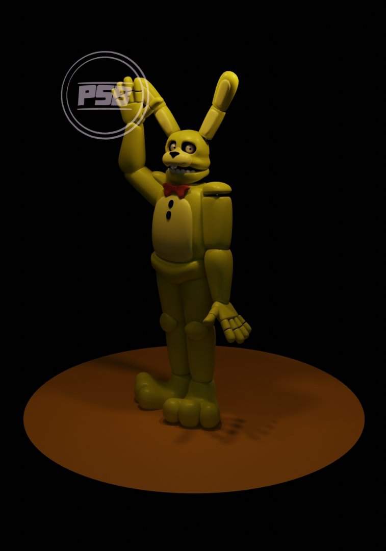 Render De Silver Eyes Springbonnie Es Un Modelo Viejo Que Tenia