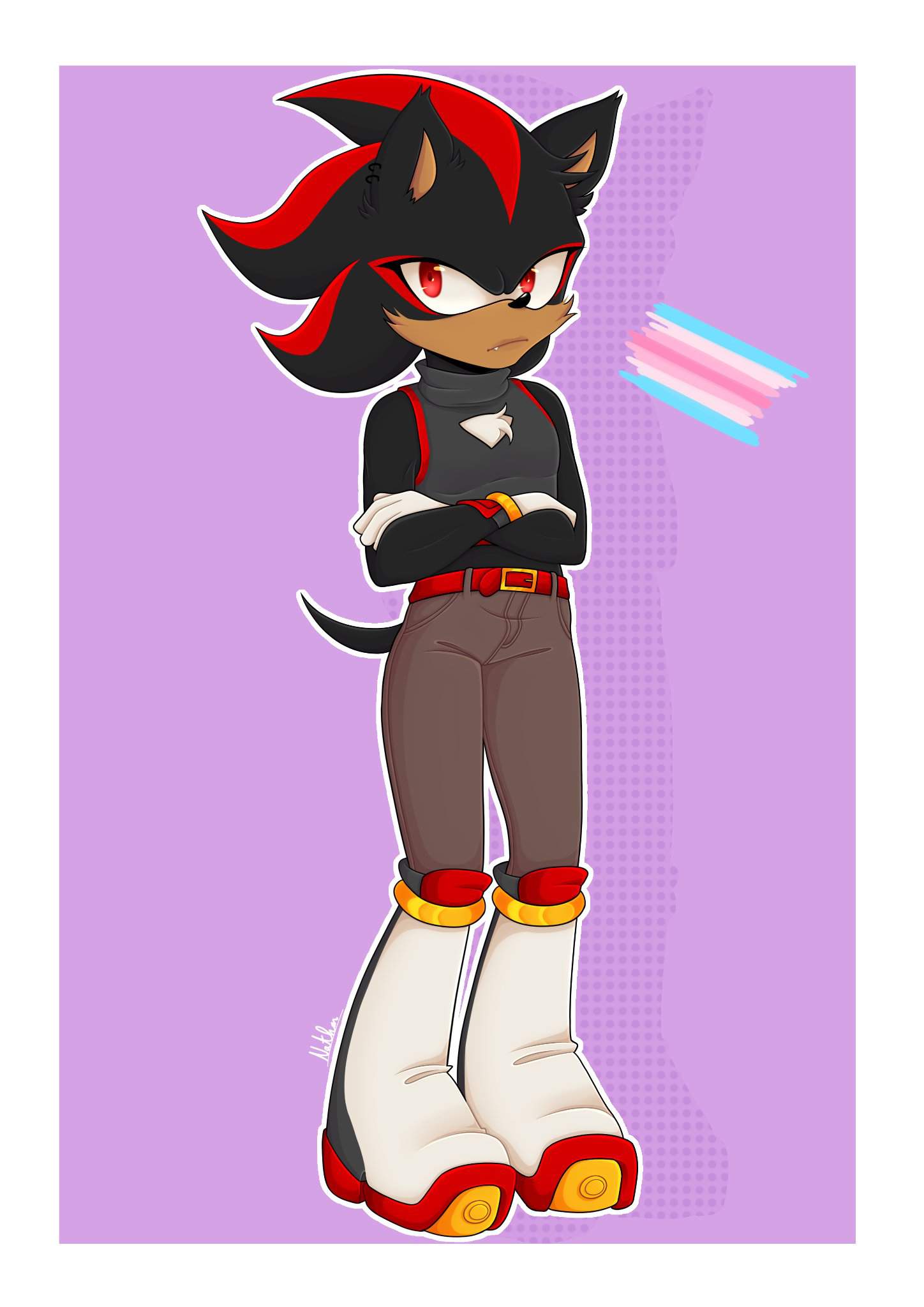 Transfem Shadow Sonic The Hedgehog Amino 