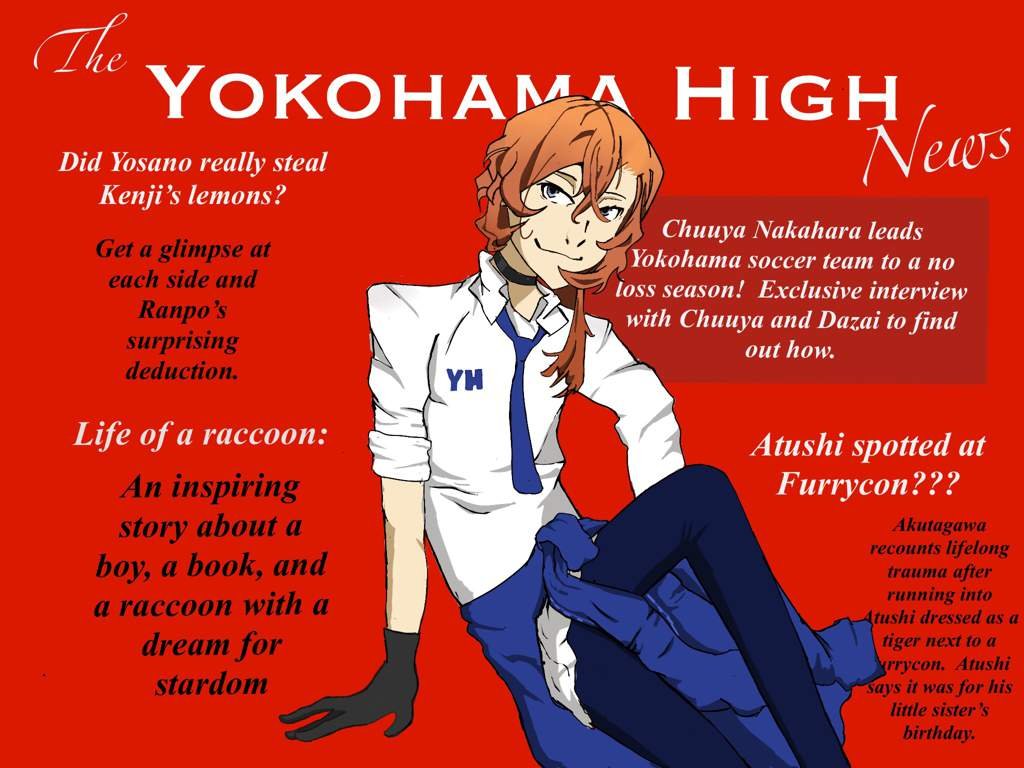 I tried drawing Chuuya in BSD artstyle | Bungou Stray Dogs Amino