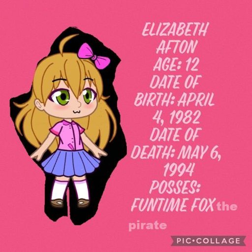 Funtime Fox The Pirate Elizabeth Afton Wiki Fnaf Anything Amino 9128