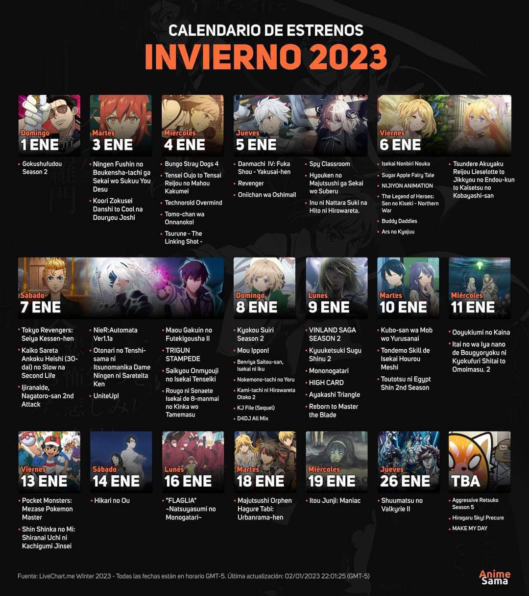 Calendario de invierno •Anime• Amino