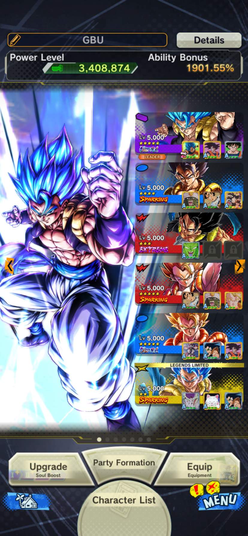 My Ultra Ssgss Gogeta Team 