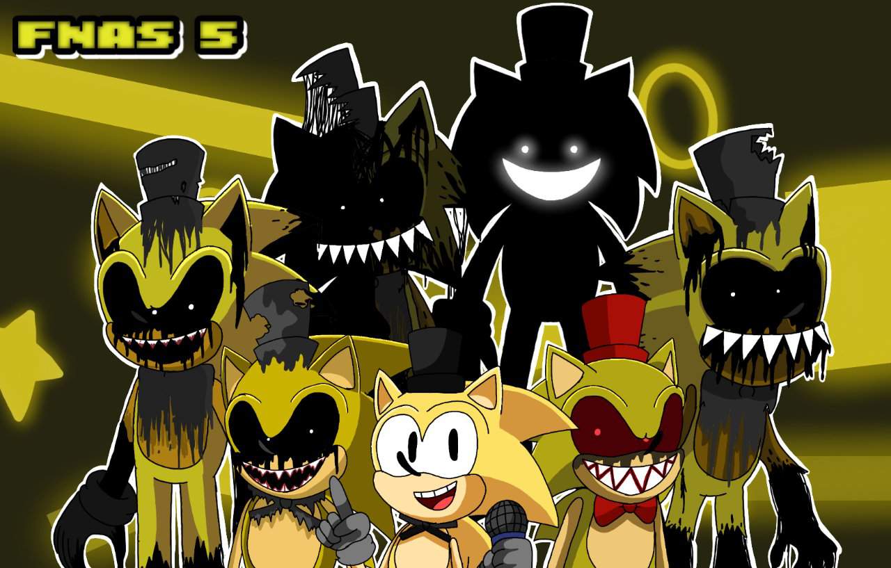 Five Nights At Sonic's 5 Fanart:the Golden Hedgehogs(art 2023 Remake ...