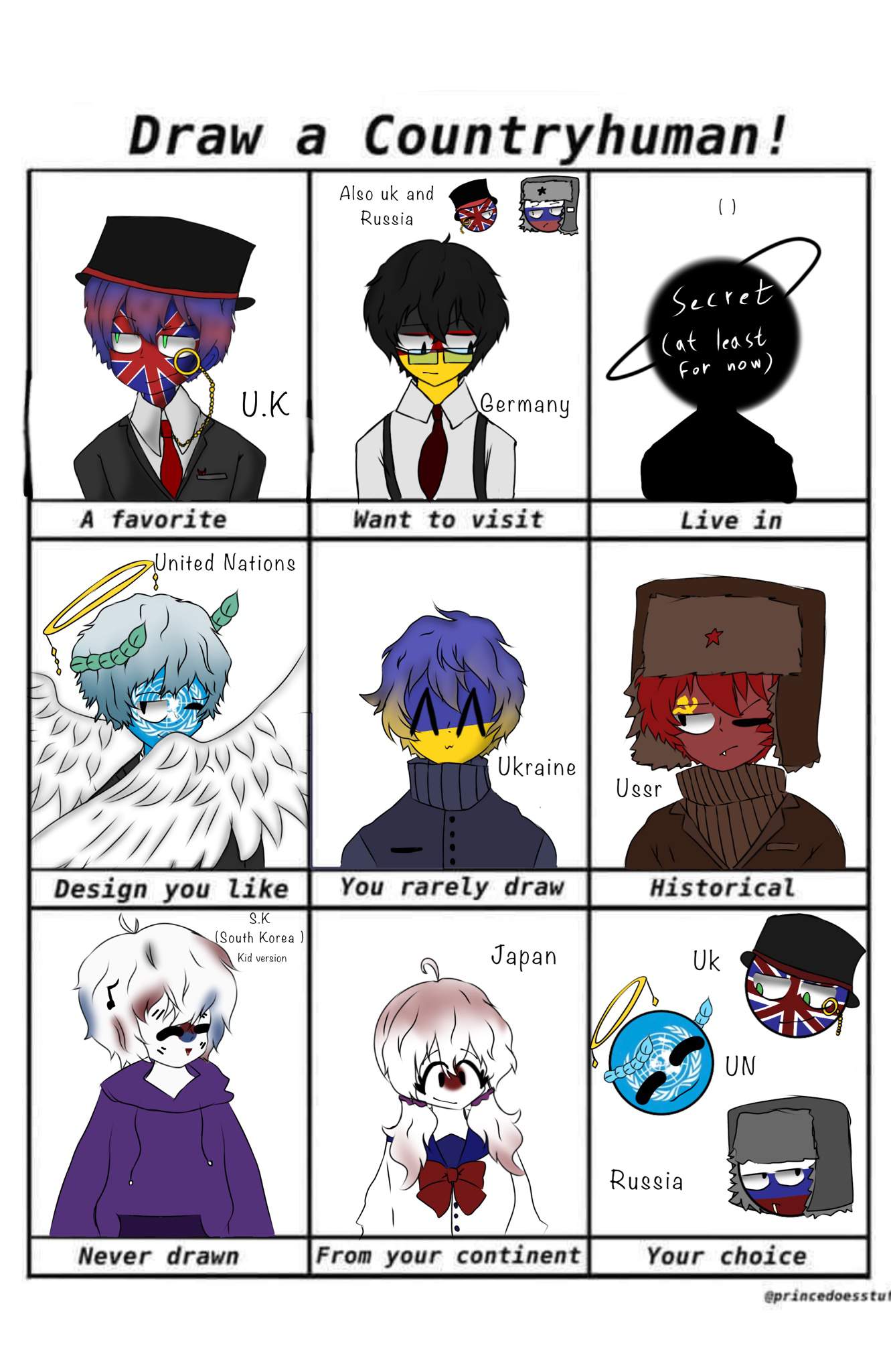 Draw A Countryhuman Challenge! | •Countryhumans Amino• [ENG] Amino