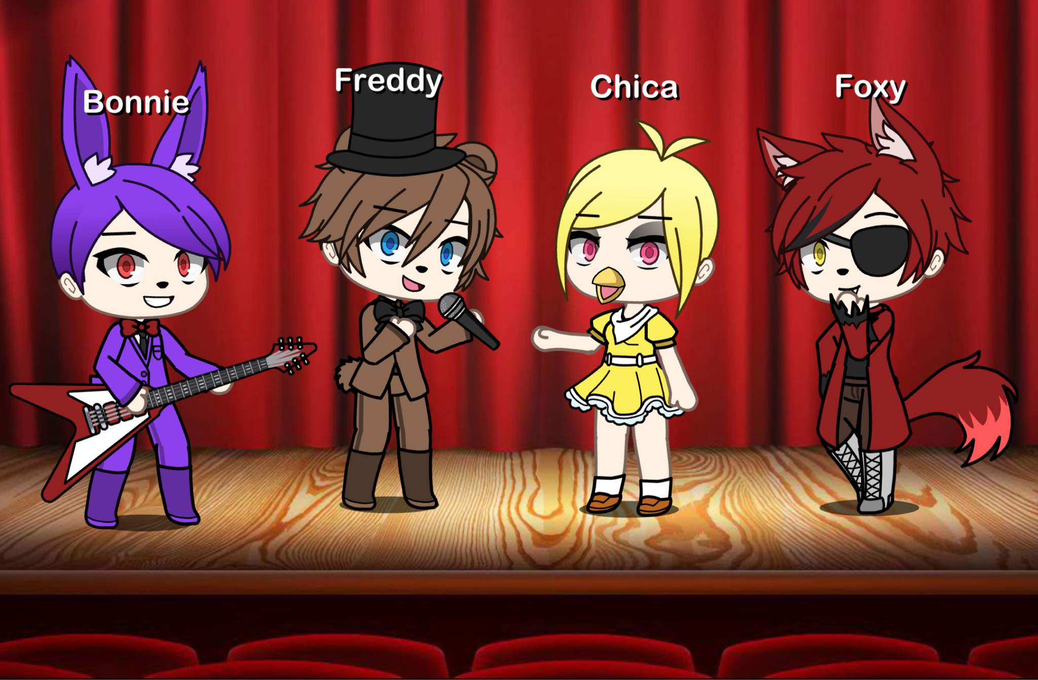 Five Nights At Freddy’s 1 If It Was Gacha Life. ♡♡♡ 