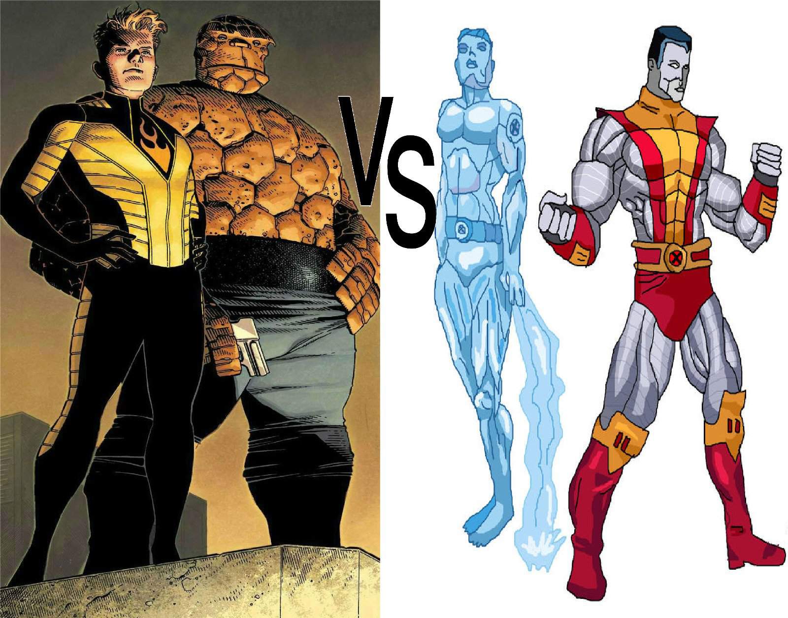 Fantastic Week Fight 4 Thing And Human Torch Vs Colossus And Iceman