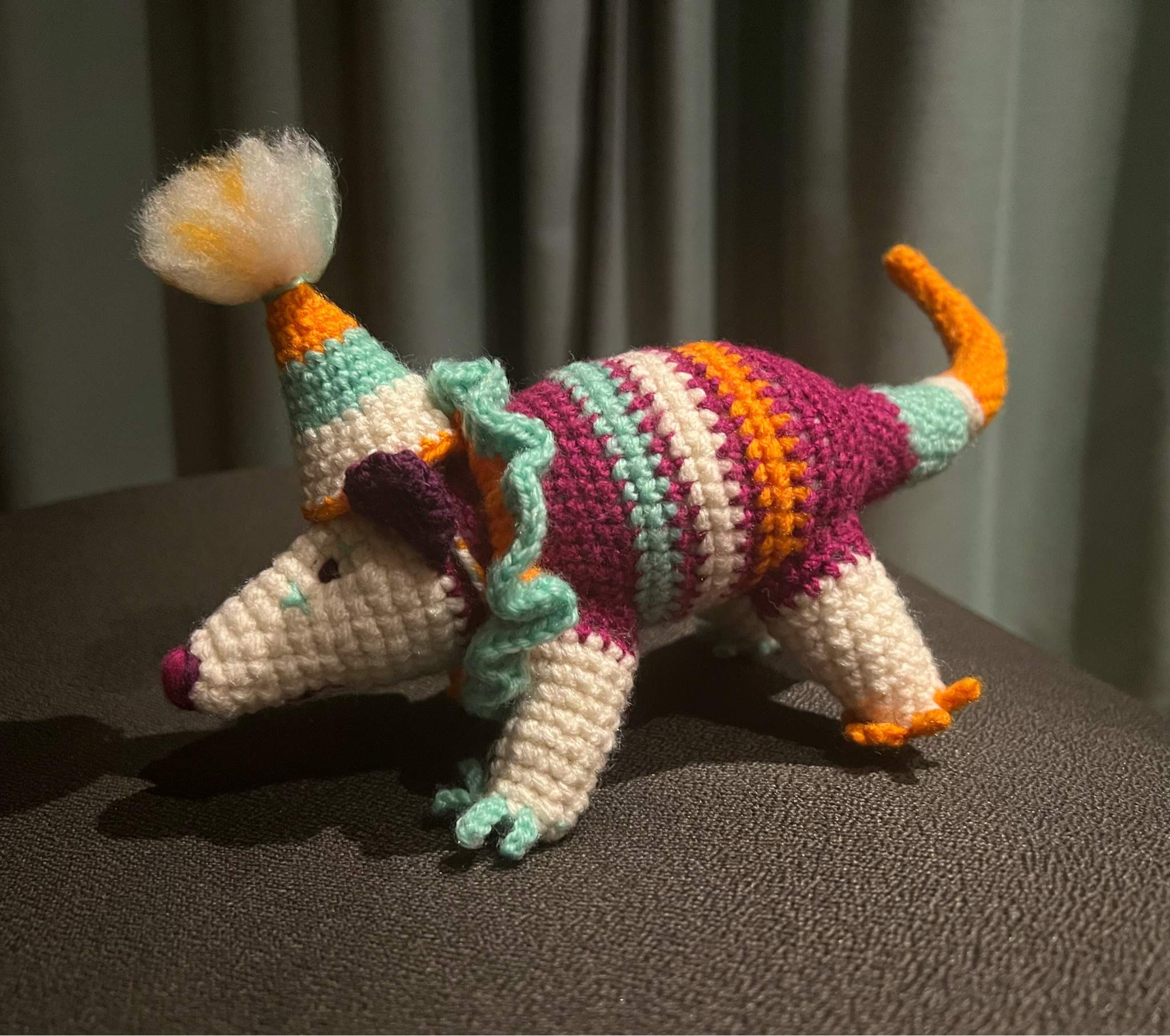 Clown Opossum Crochet Amino