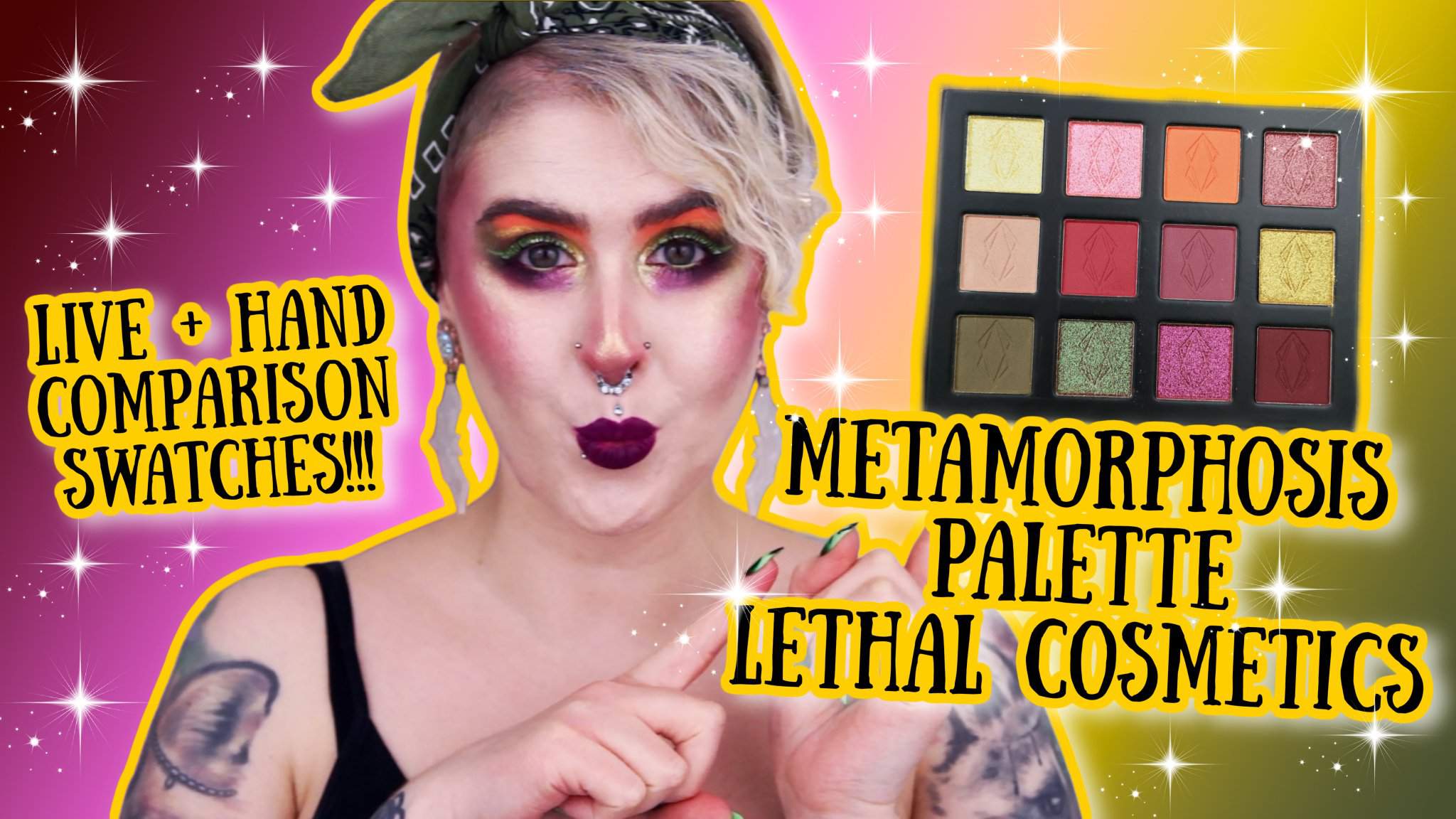 Lethal Cosmetics Metamorphosis Palette🦋 | Swatches + Comparison