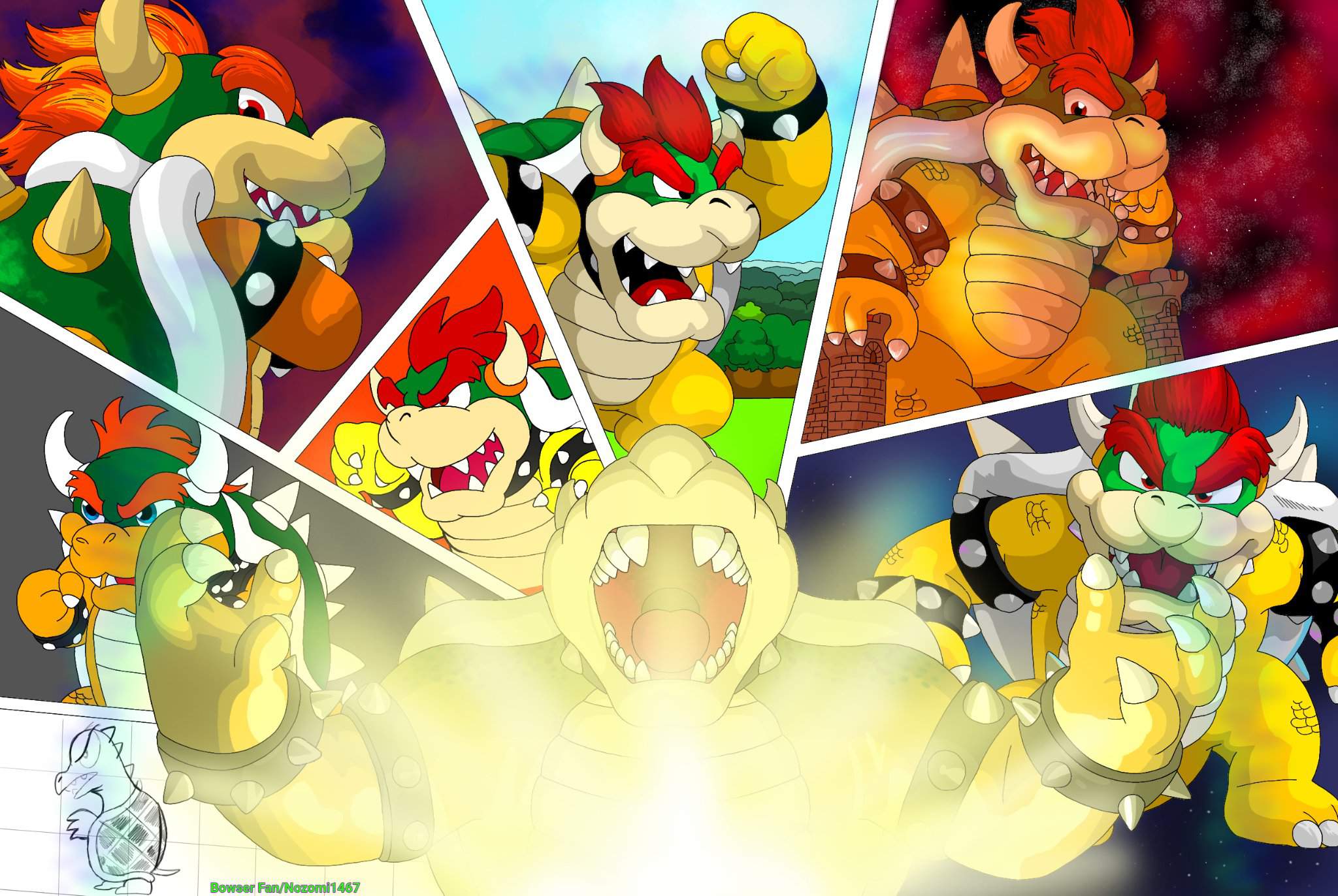 Behold The King Of The Koopas Bowser Art Mario Amino 