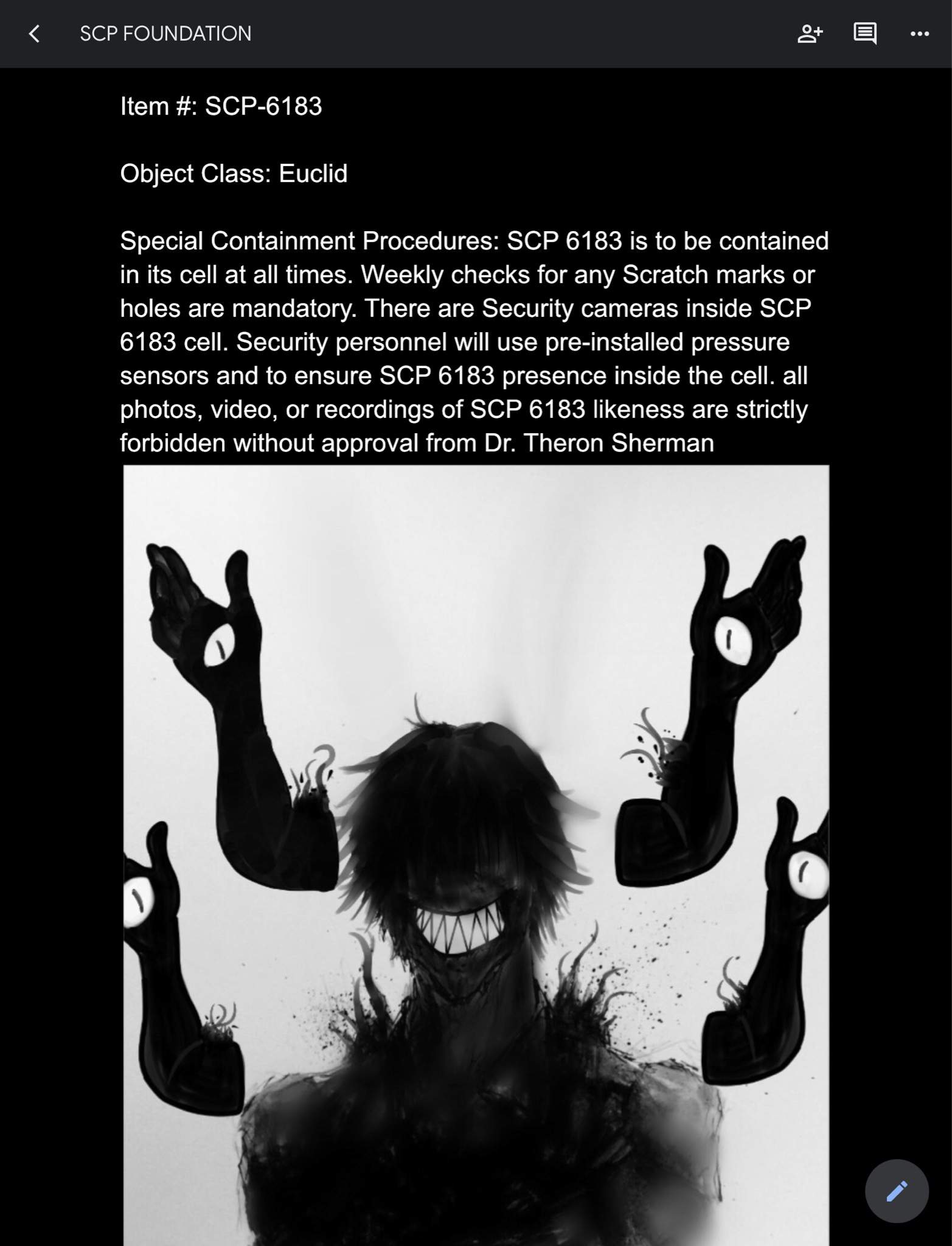 Scp 6183 Scp Foundation Amino