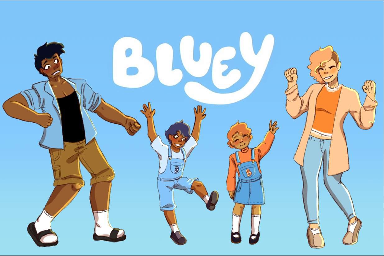 Bluey Family As Human! | Bluey Amino