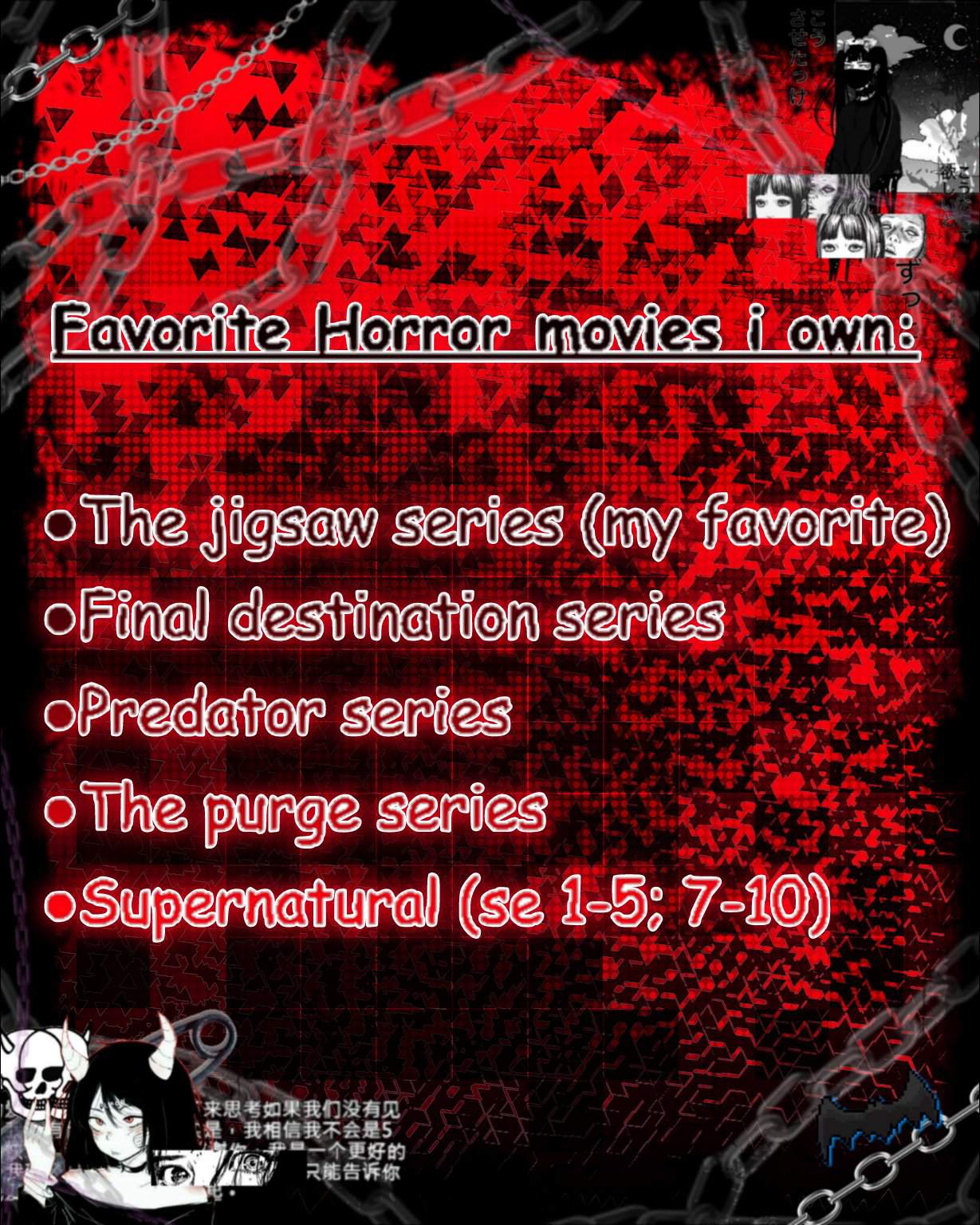 Some Of My Favorite Horror Movies I Own Horror Amino 