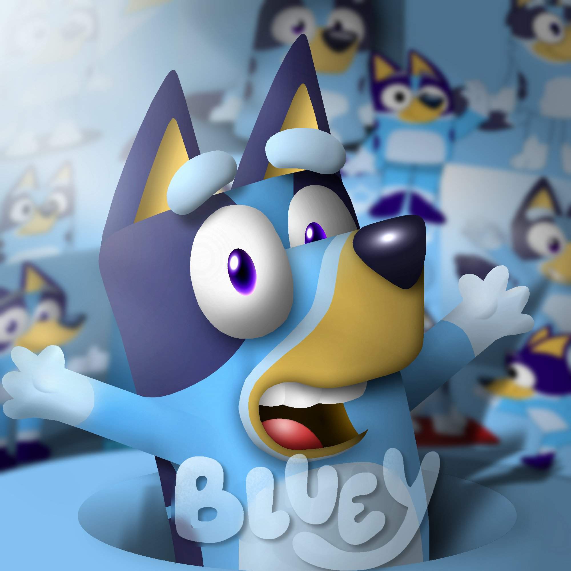 Month 3 Of Bluey Fanart Tribute Bluey Amino