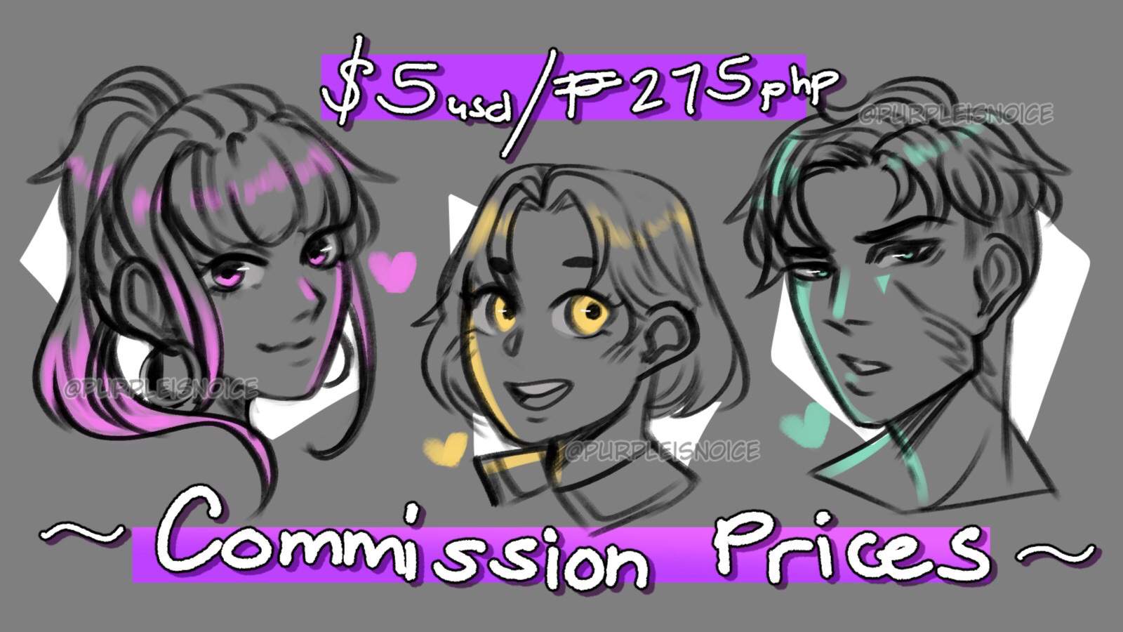 Headshots Commissions Open Commission Amino