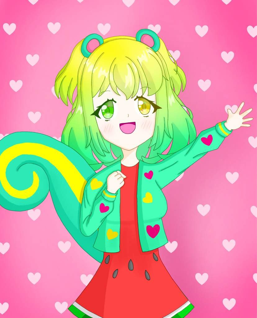 ACNH Nibbles's poster 💚🐿️🍉 Anime Art Amino