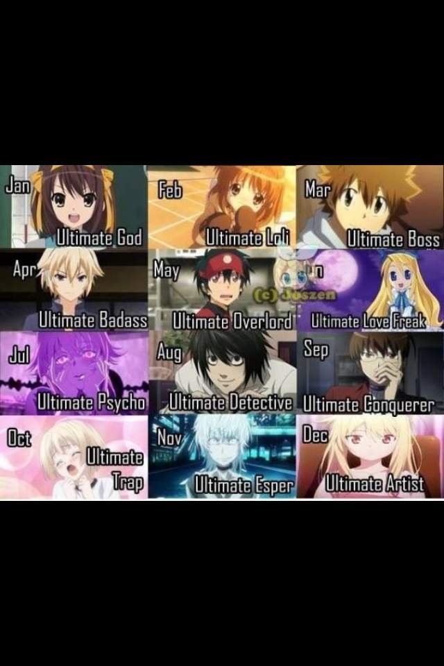 Months of anime Anime Amino