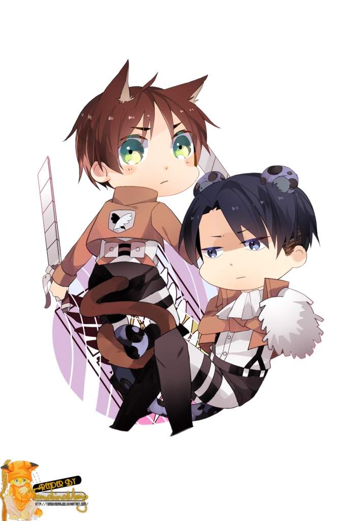 Levi X Eren Chibi | Anime Amino